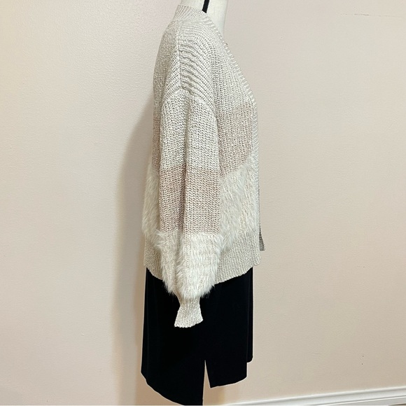 The Impeccable Pig cream pink open cardigan sweater size small - Picture 5 of 13